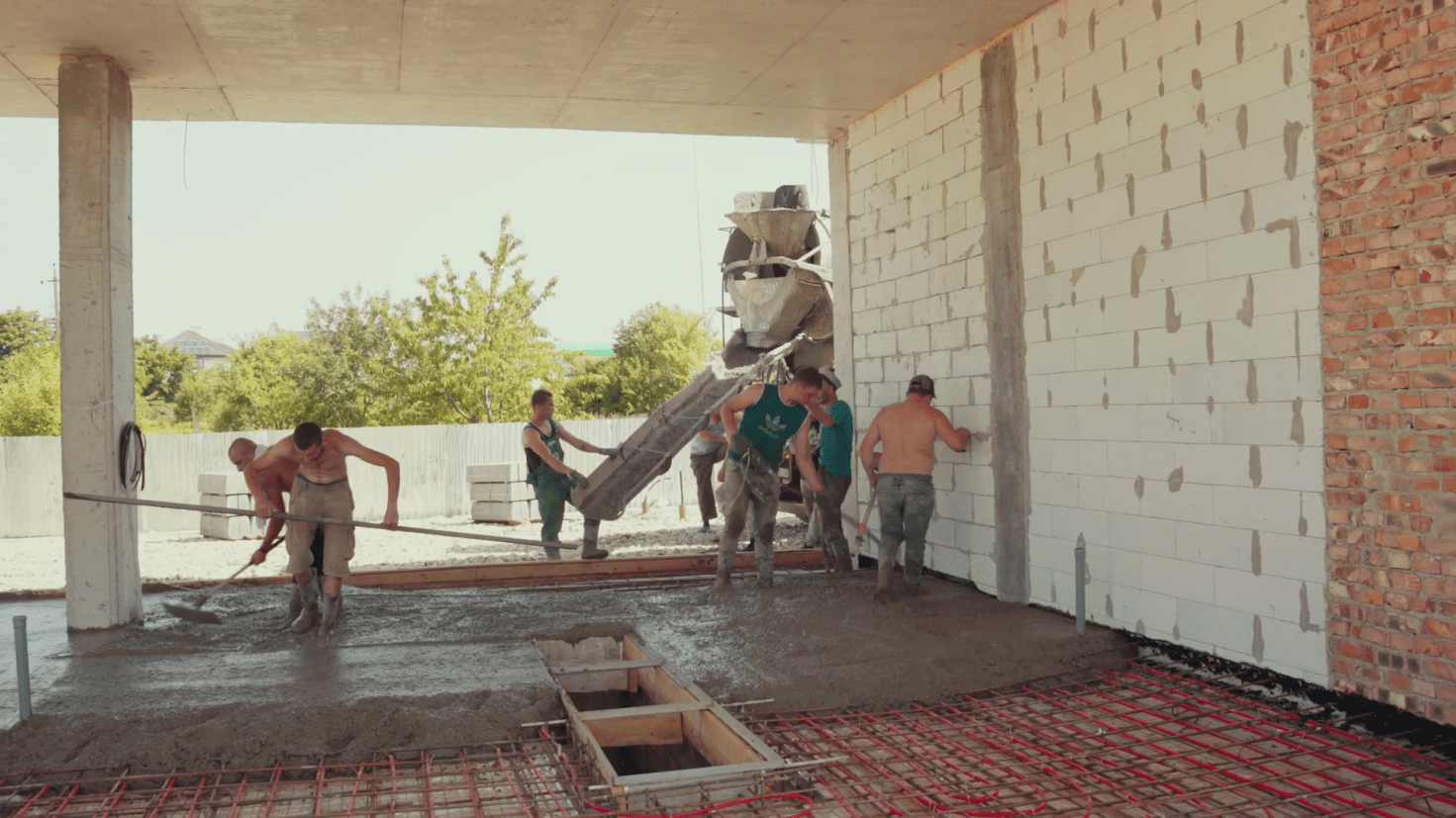 Этапы монтажа теплого пола на автомойке самообслуживания