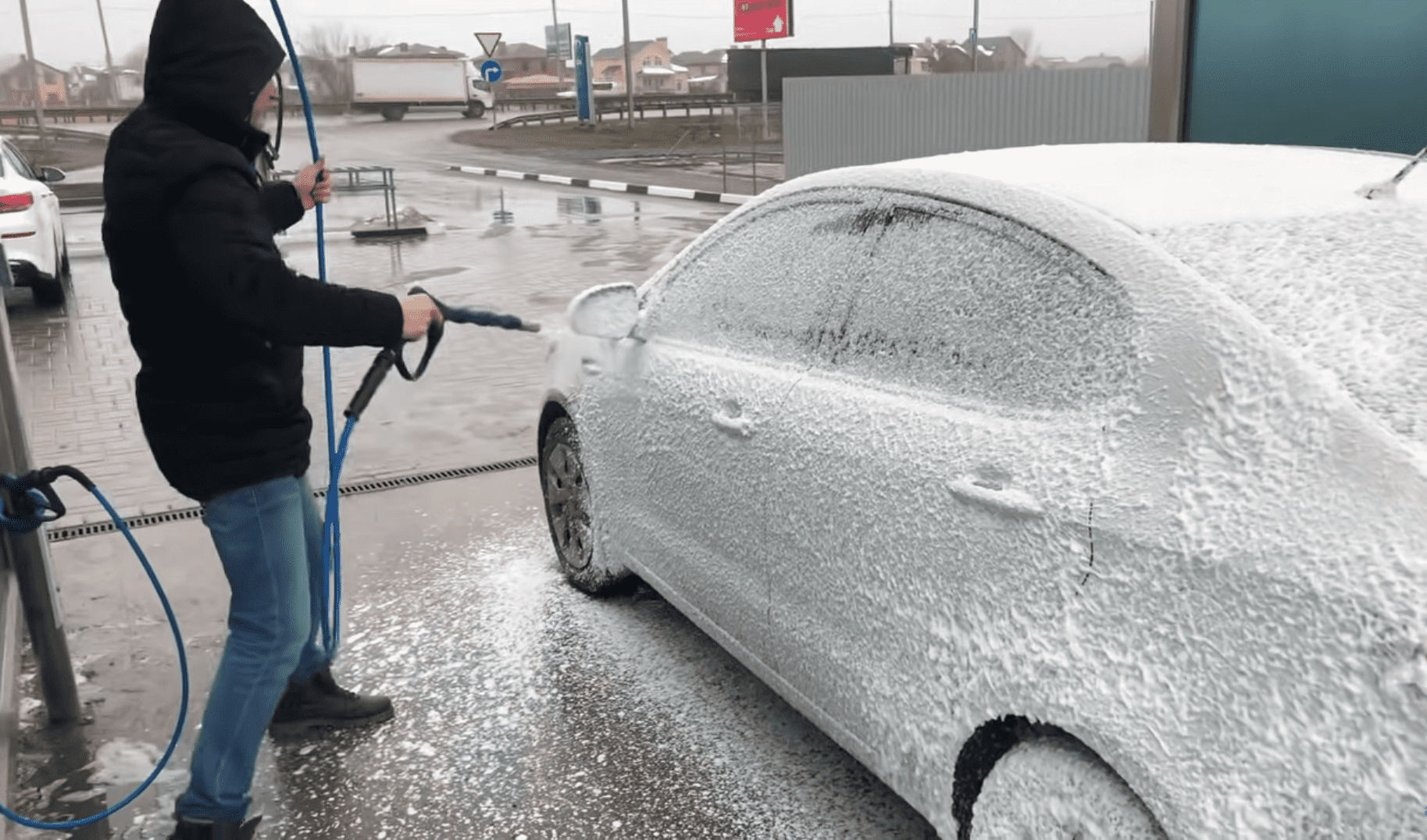 Автомойка высокого давления с пеногенератором