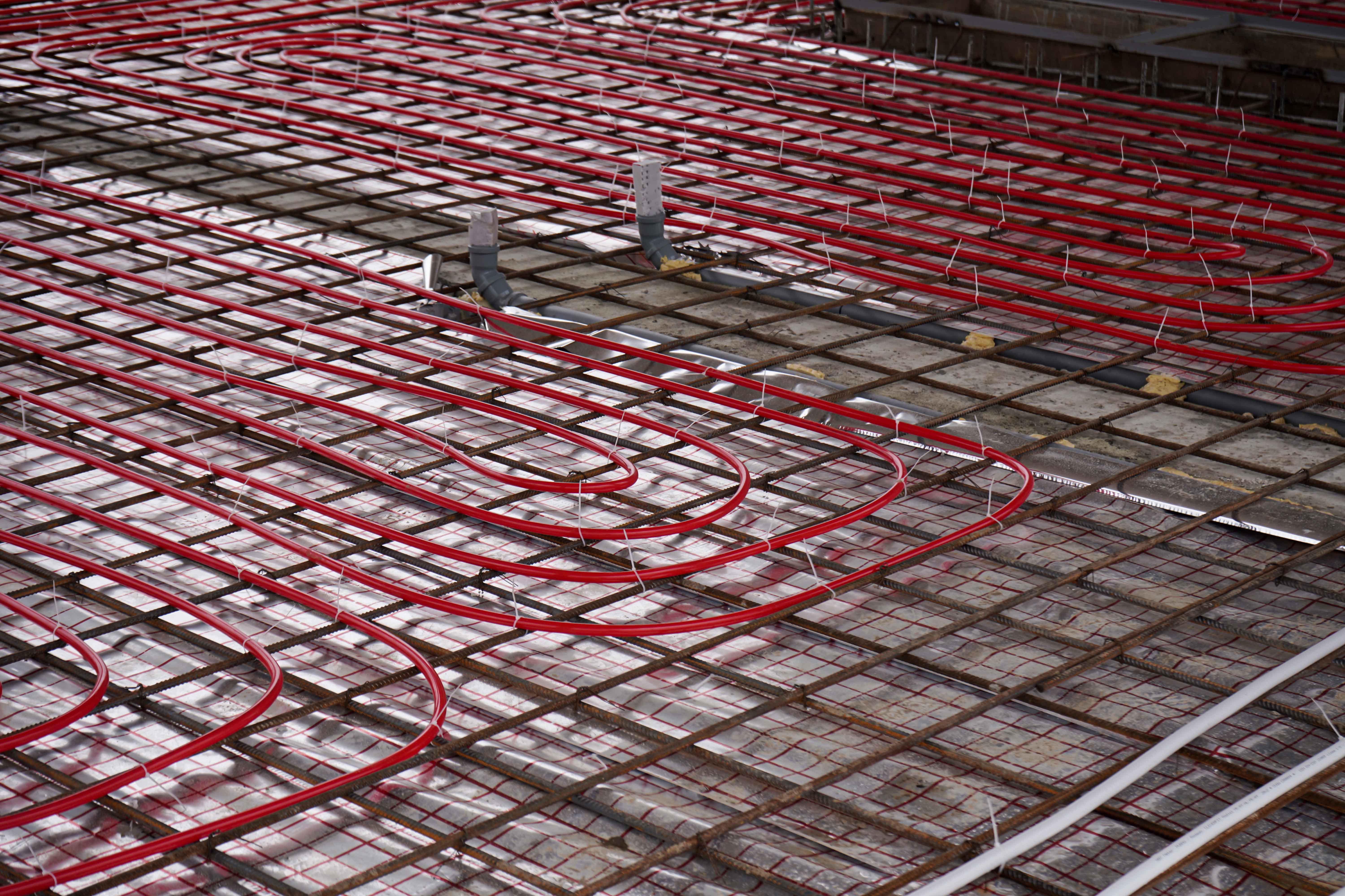 Трубы теплого пола для автомойки самообслуживания