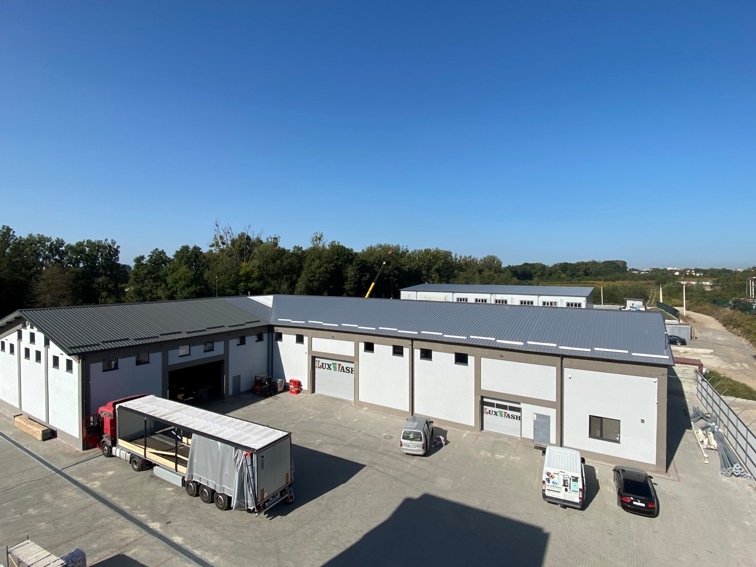 Общий вид участка комплекса автомобильной мойки